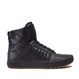 Pánské Kotníkové Boty Supra SKYTOP CW Černé/Černé | CZ-78872